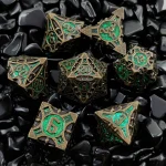 Dungeons & Dragons Metal Dice（Iron Cyan）