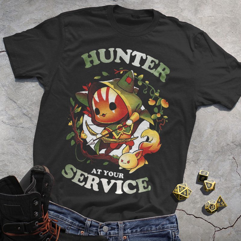 Cat Hunter DND T-Shirt