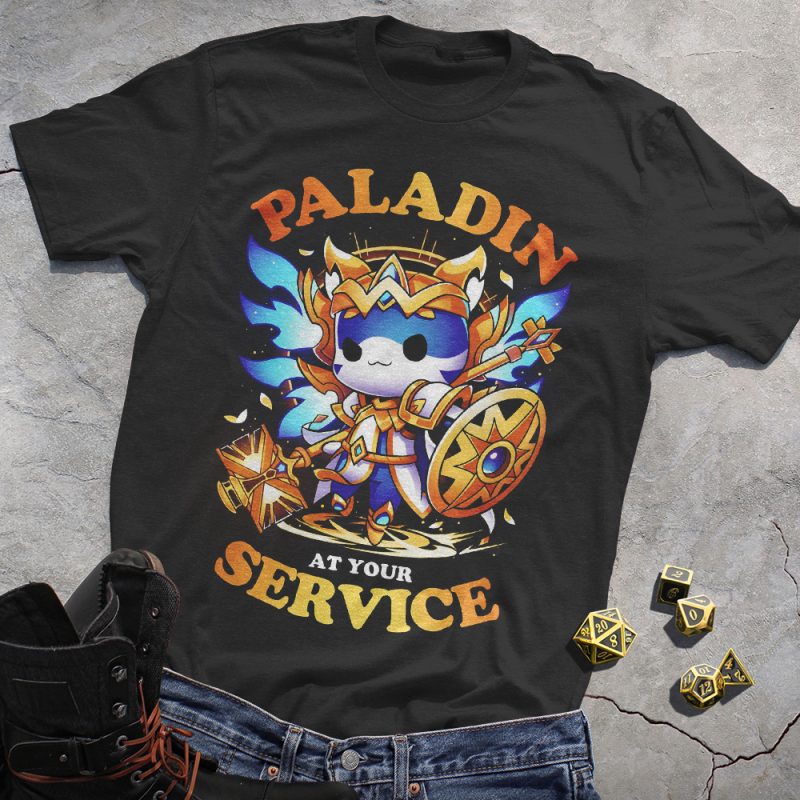 Cat Paladin DND T-Shirt