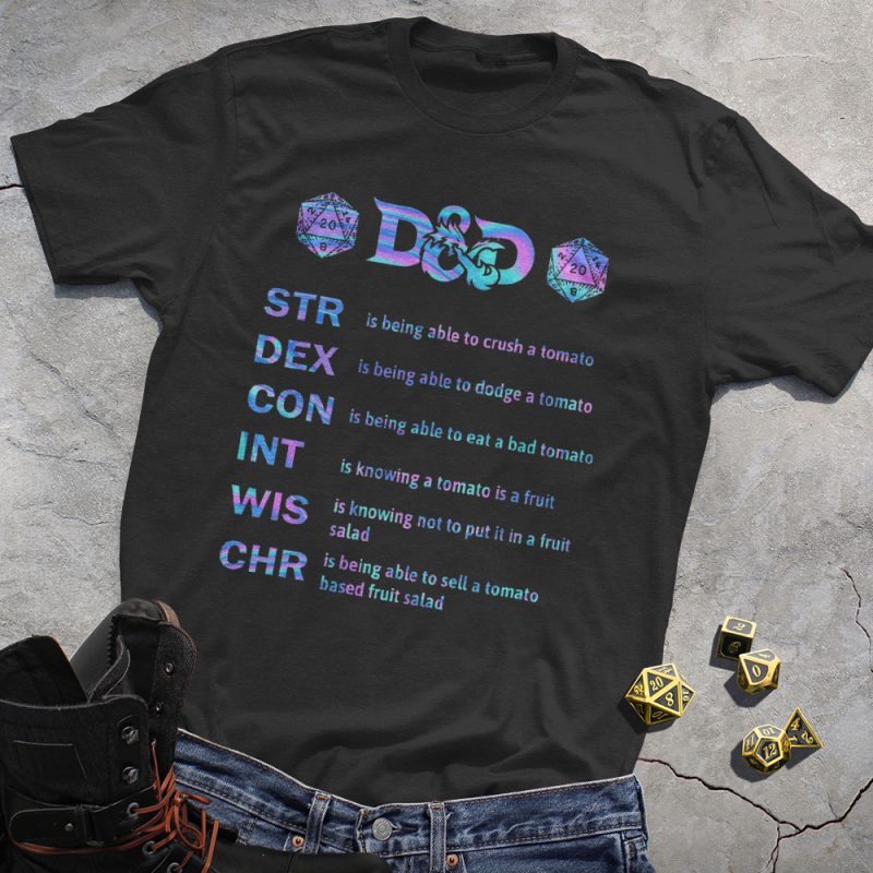 Colorful Dice DND T-Shirt