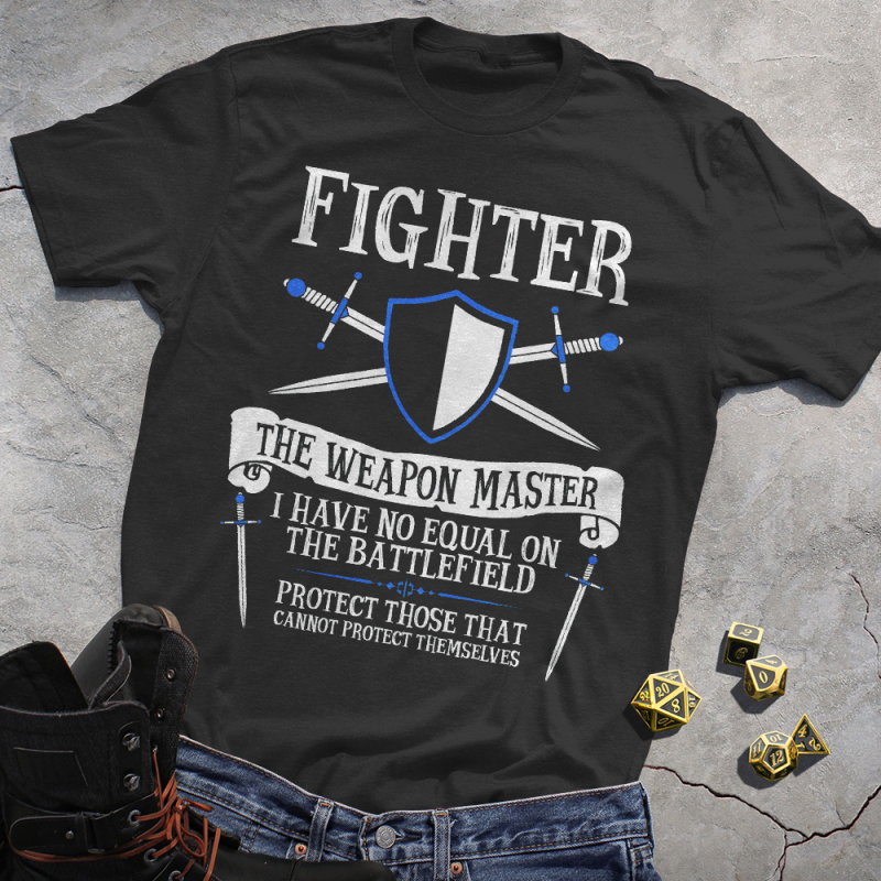 DND CLASSES FIGHTER TEE 2