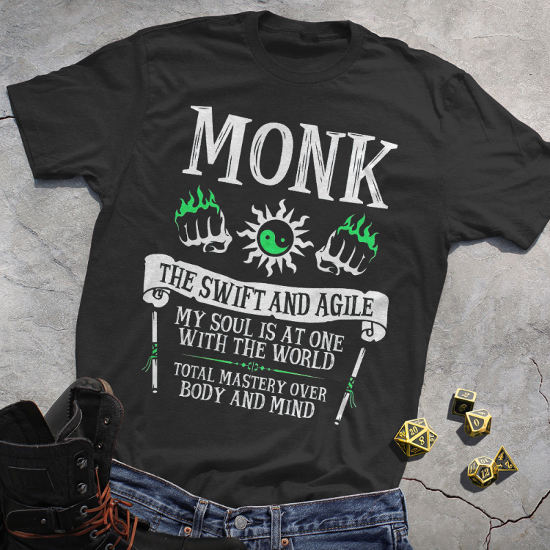 DND CLASSES MONK TEE