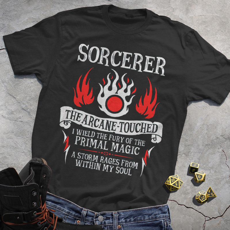 DND CLASSES SORCERER TEE