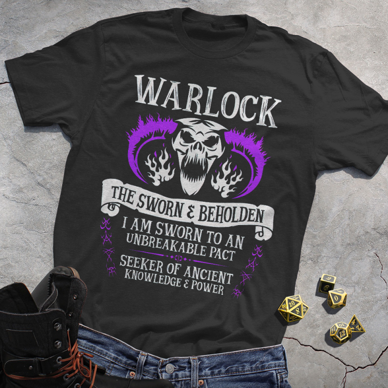 DND CLASSES WARLOCK TEE