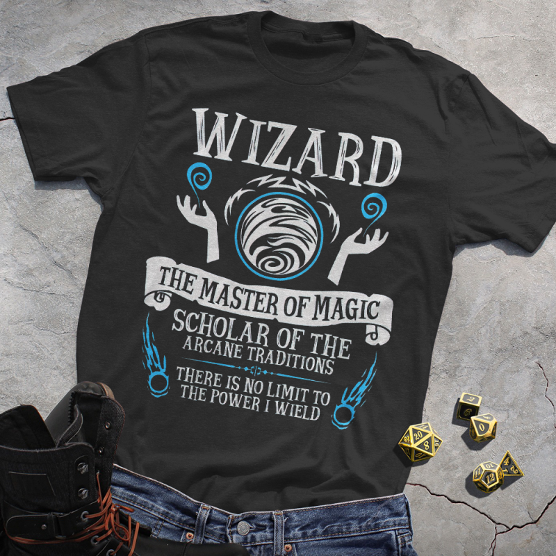 DND CLASSES WIZARD TEE 2