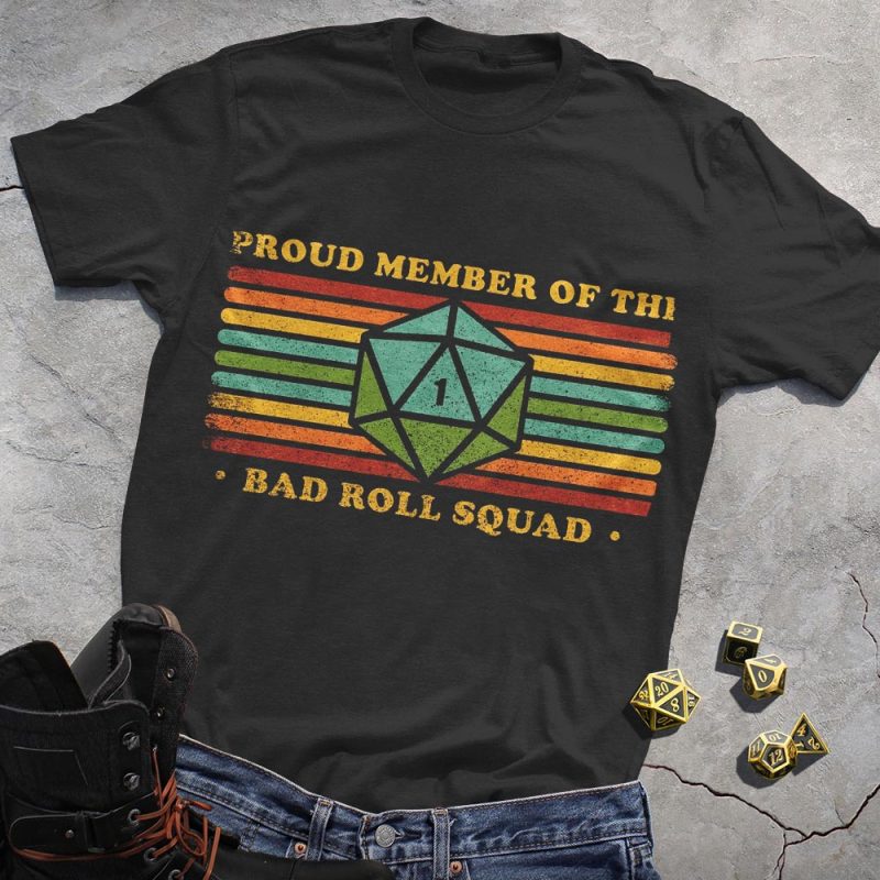 DND Classic Retro Dice T-Shirt