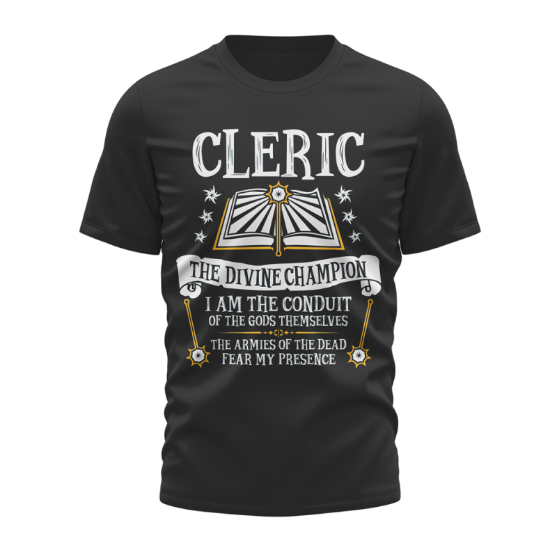 DND-Cleric-The-Divine-Champion-T-shirt