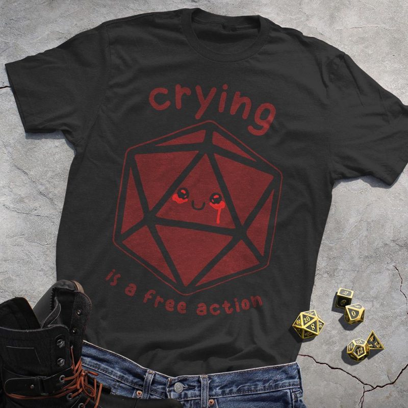 DND Crying Dice T-Shirt