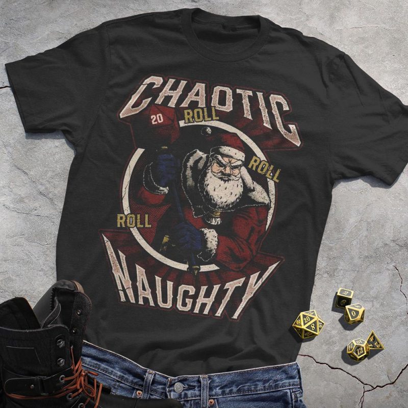 DND Dice Hammer Chaotic Naughty T-Shirt