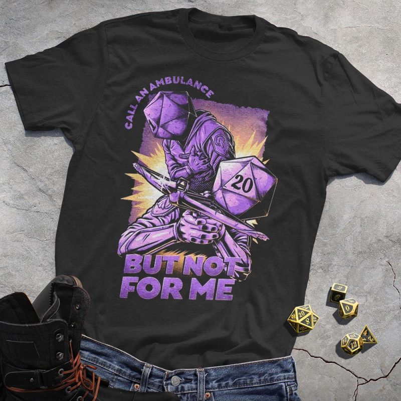 DND Dice Knight T-Shirt