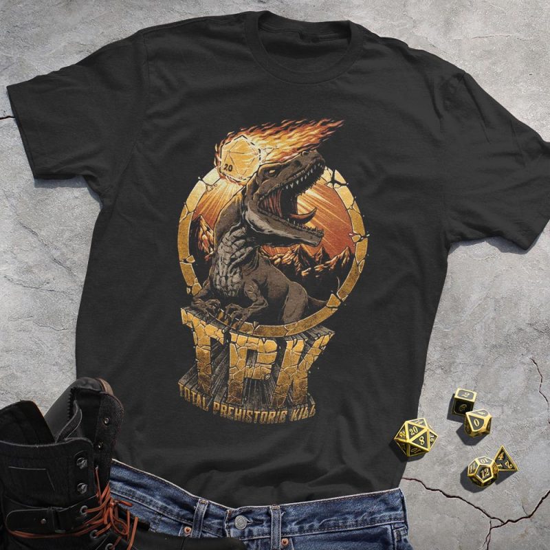 DND Dice Meteorite T-Shirt