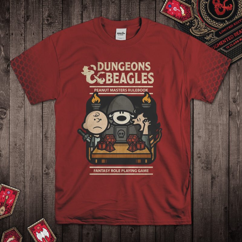 DND-Dungeon-&-Kids-Dragon-Skin-Totem-T-Shirt