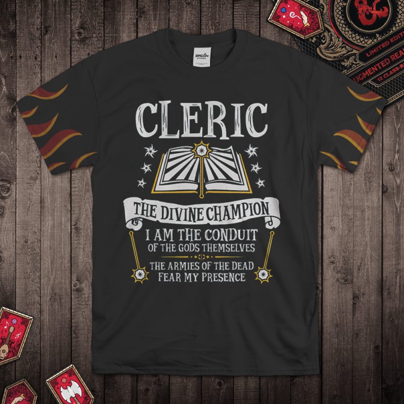 DND Fire Spark Totem Cleric-T-Shirt