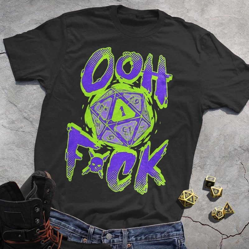 DND Green Graffiti Dice T-Shirt