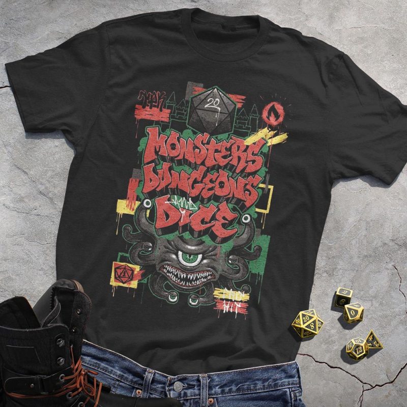 DND Monsters Bunceon's Dice T-Shirt