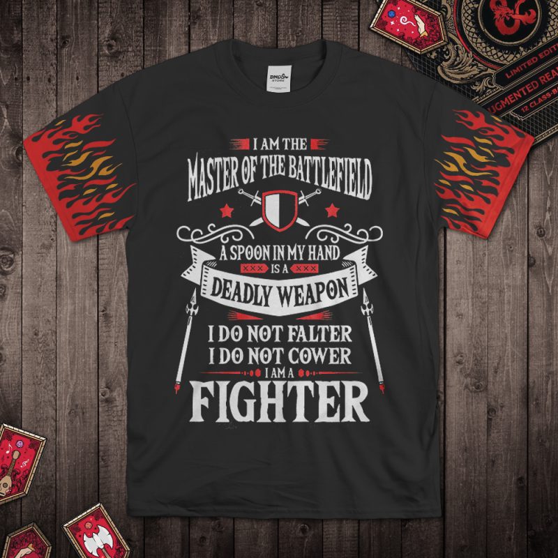 DND-Red-Fire-Totem-Master-Of-The-Battlefield-T-Shirt