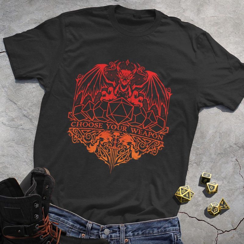 DND Retro Dragon Totem T-Shirt