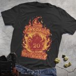 DND Retro Fire Dice T-Shirt