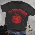 DND Retro Red Space DIce T-Shirt