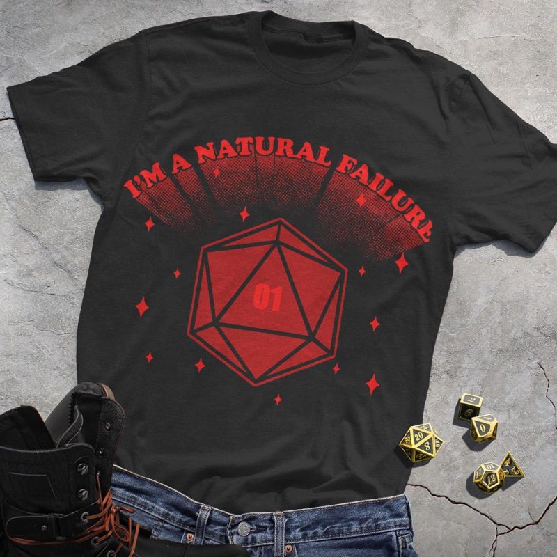 DND Retro Red Space DIce T-Shirt