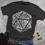 DND Retro White Dice Totem T-Shirt