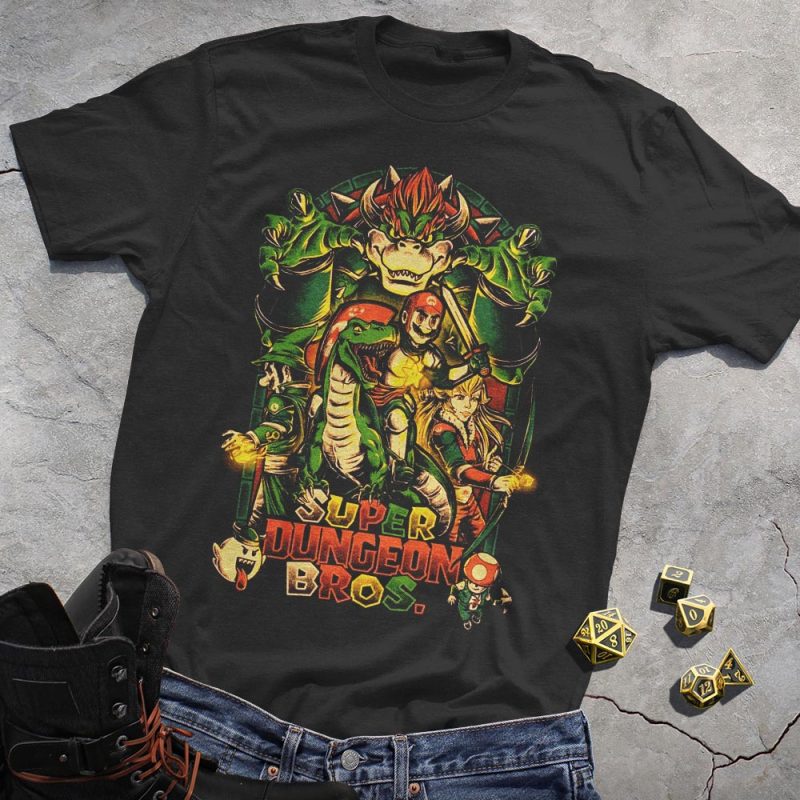 DND Super Dragon Bros T-Shirt