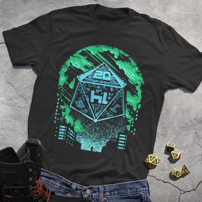 DND Unidentified Flying Dice T-Shirt