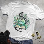 DND Warrior Fighting With Dragon T-Shirt