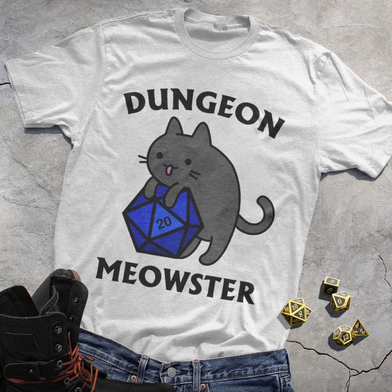 Dungeon Meowster DND T-Shirt