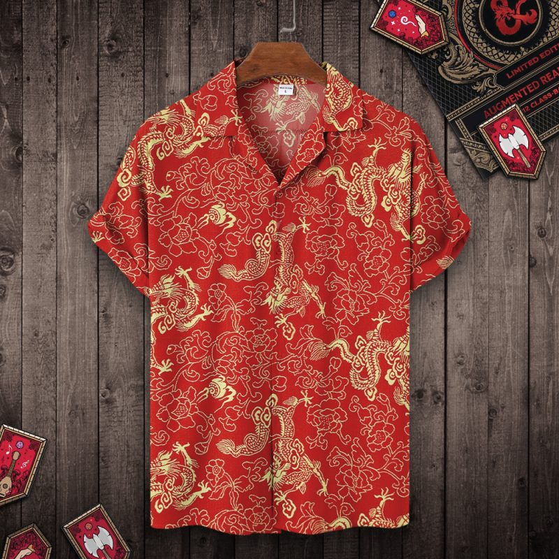 DND Red Dragon Totem Hawaiian Shirt
