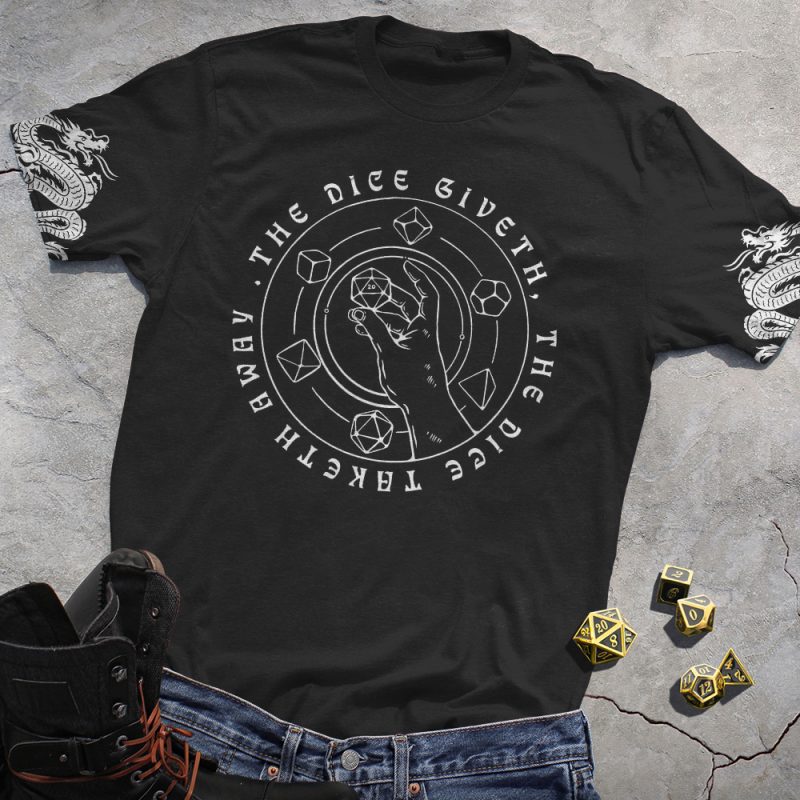 DND Live Or Die Black Tee