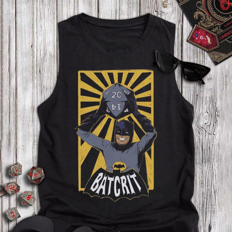 DND Batcrit Glowing Dice Tanktop