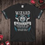 DND Blue Fire Magic Totem Wizard T-Shirt