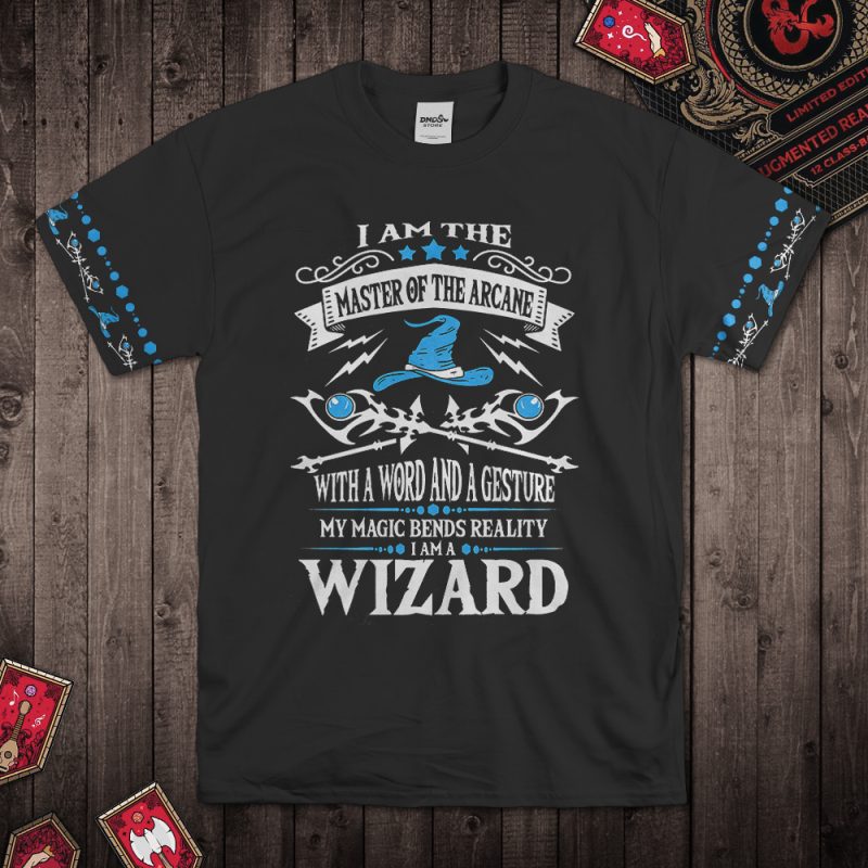 DND Blue Hat Totem Master Of Arcane T-Shirt