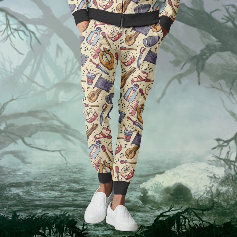 DND Classic Roles Weapon Printing Casual Pants