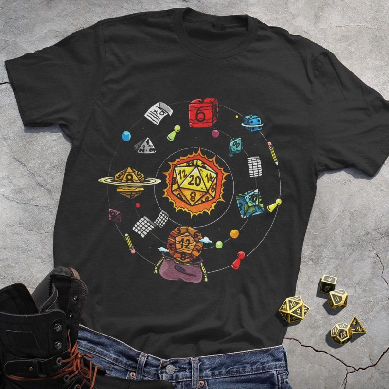 DND Dice Galaxy Tee