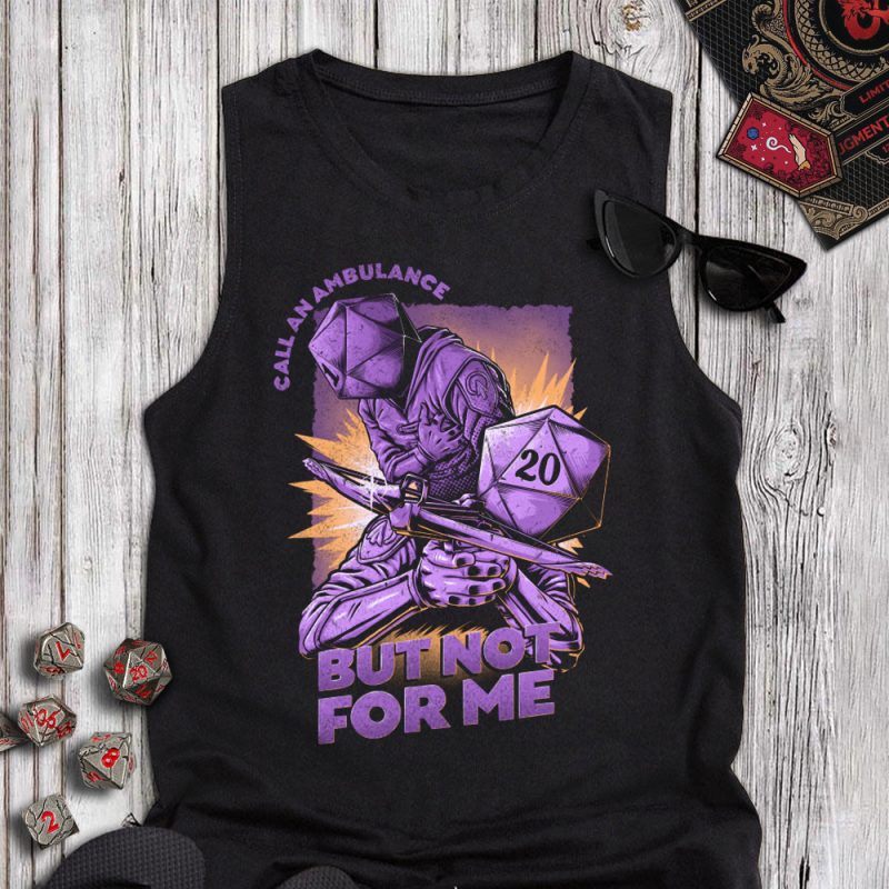 DND Dice Knight Retro Tanktop