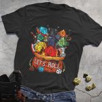 DND Dice Treasure Let's Roll Tee