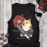DND Doggy Dice Funny Tanktop