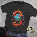 DND Dragon Circle Blue Dice Tee