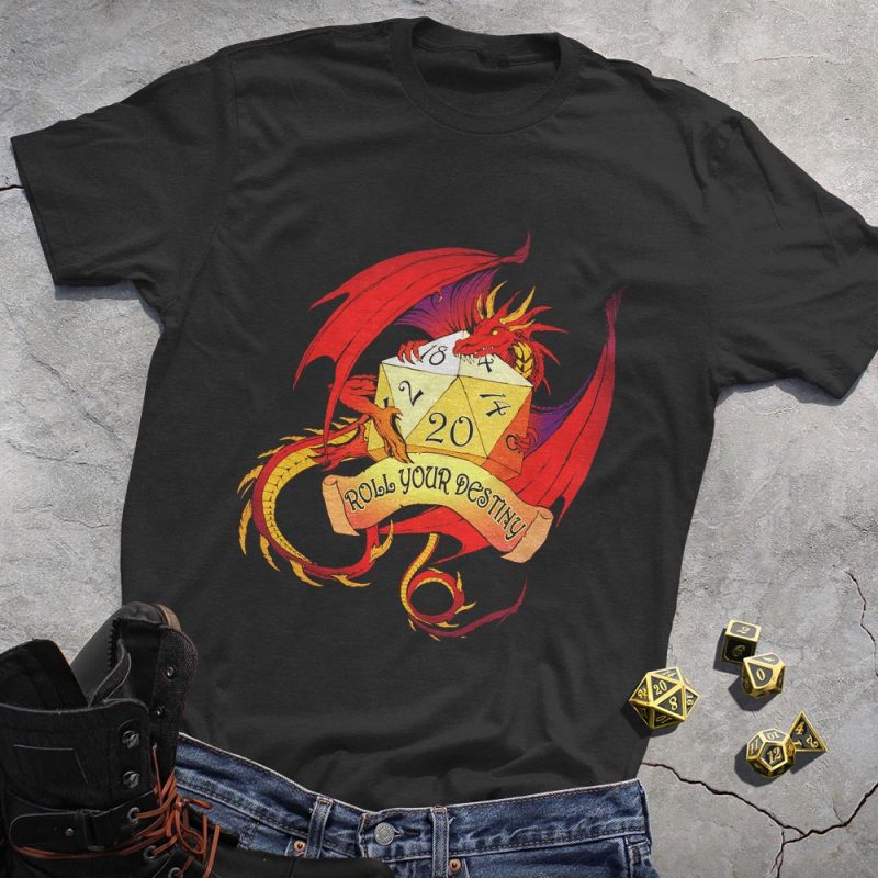 DND Dragon Eat Dice Tee