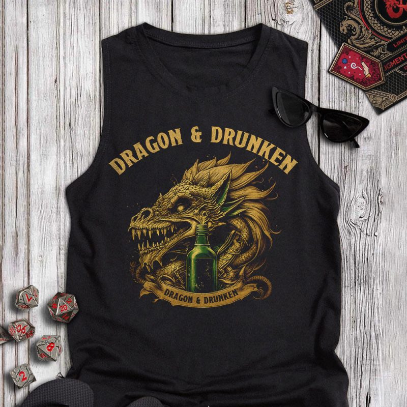 DND Drunken Dragon Tanktop