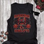 DND Dungeons Red Retro Tanktop
