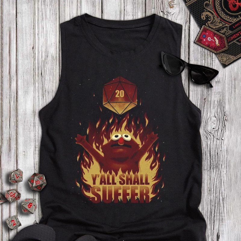 DND Firedice Retro Tanktop