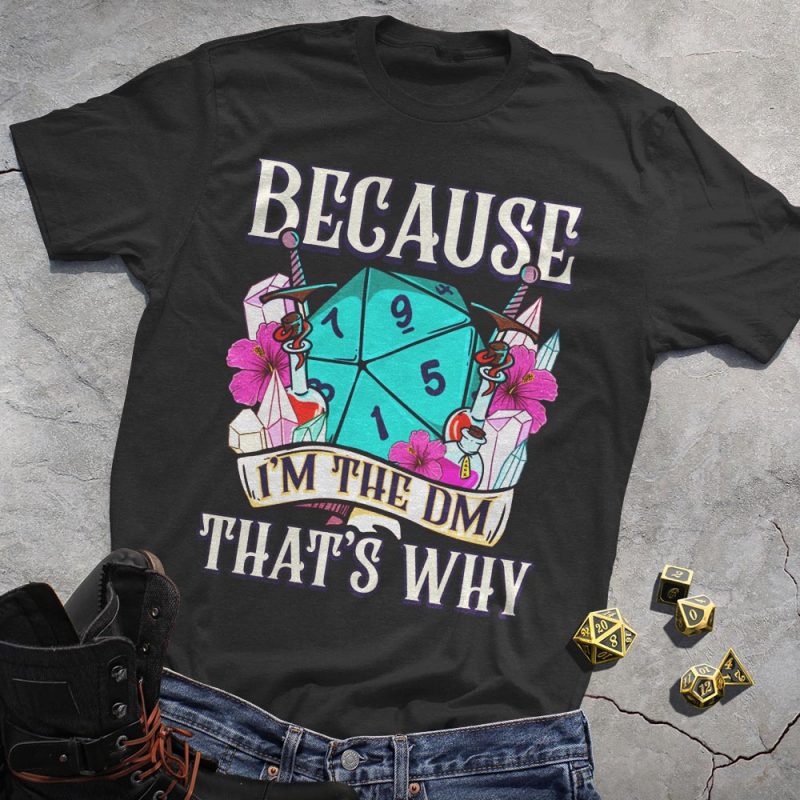DND Flower Dice DM Tee
