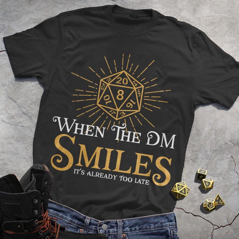 DND Glowing DIce DM Tee