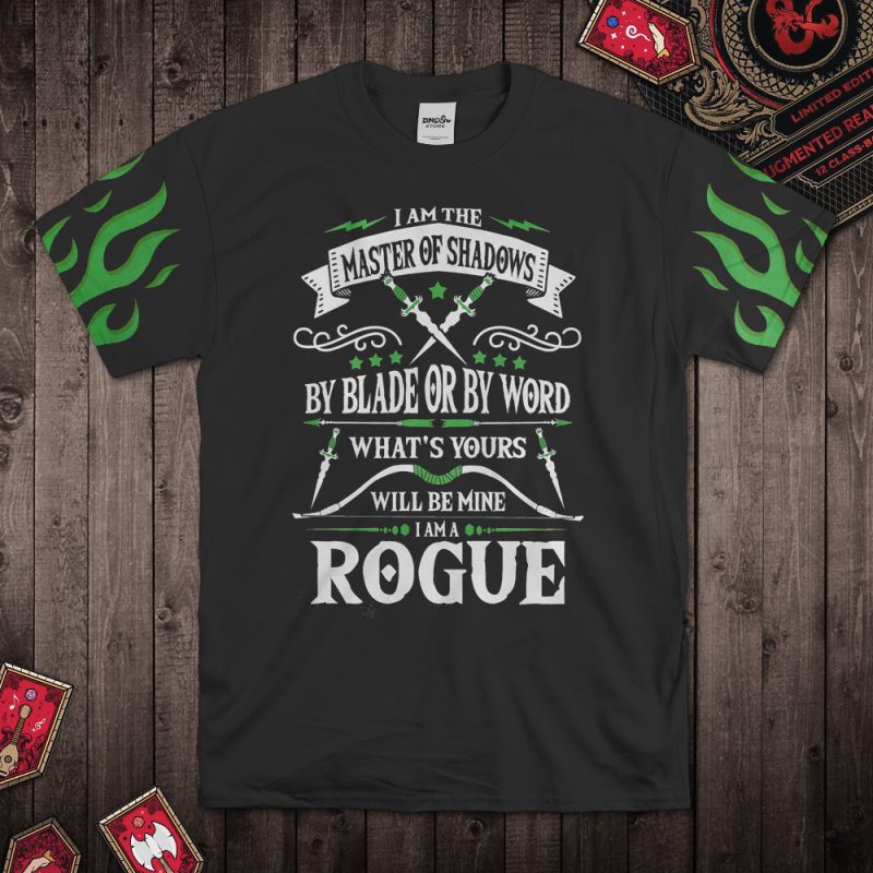 DND-Green-Fire-Totem-The-Master-Of-Shadows-T-shirt