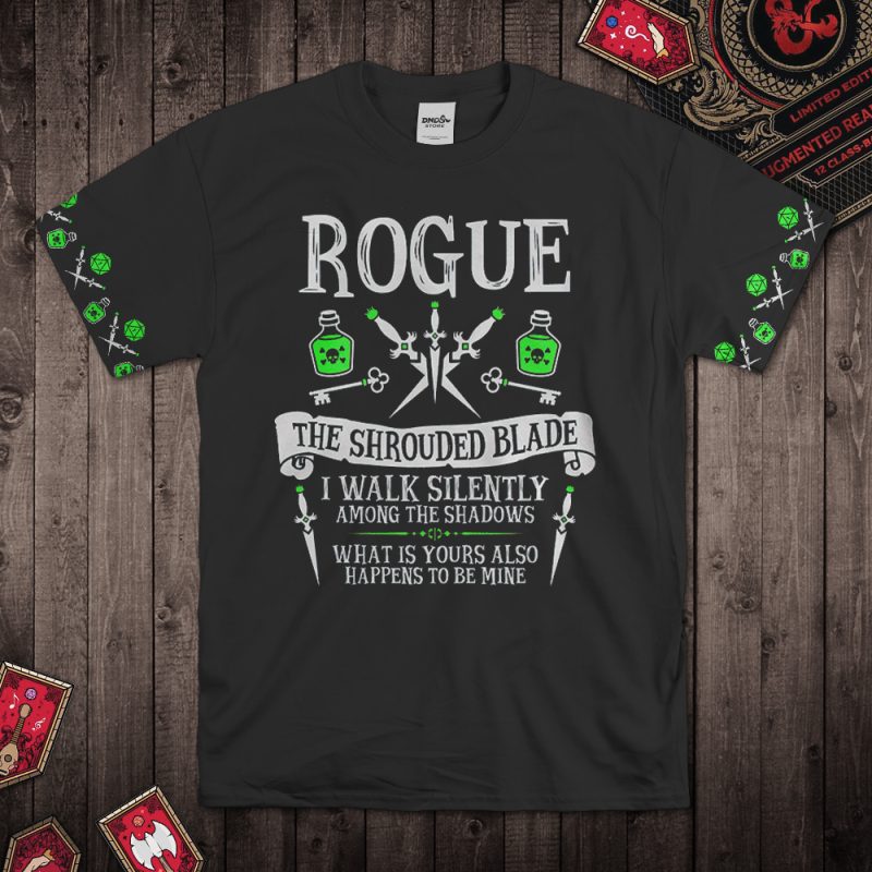 DND-Green-Poison-Totem-Rogue-T-Shirt