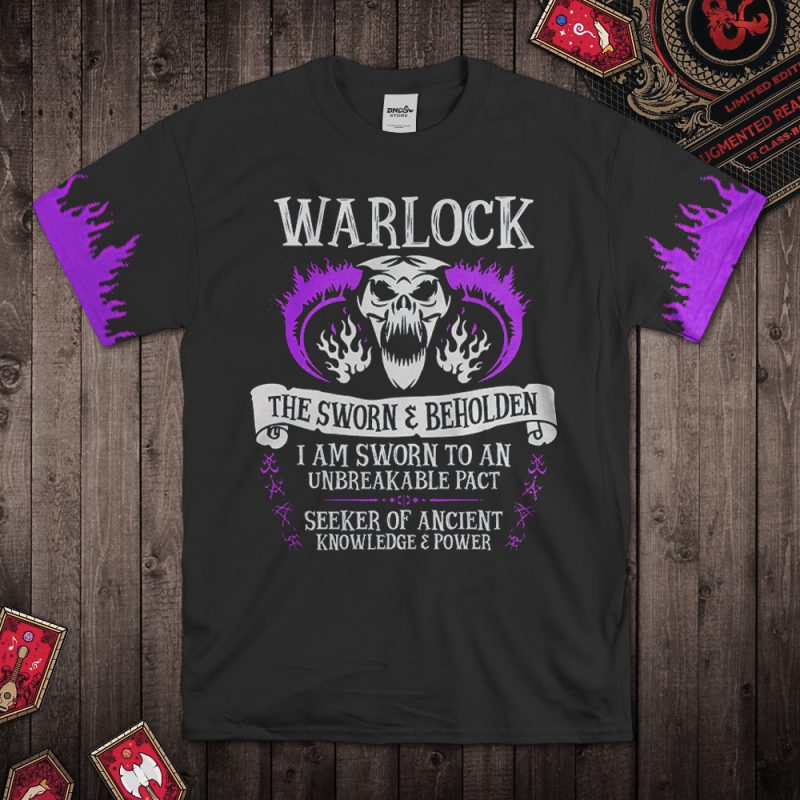 DND-HELLFIRE-Totem-Warlock-T-Shirt