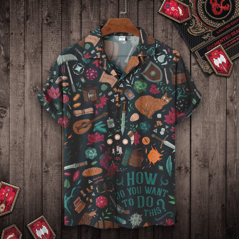 DND-MONSTERS-&-WEAPONS-Hawaiian-Shirt